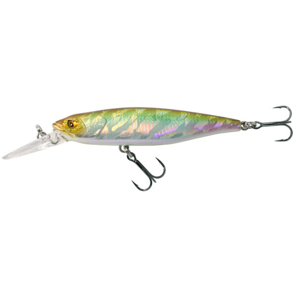 Wobbler Jerkbait Minnow WXM MNWDD 76 SP grüner Rücken